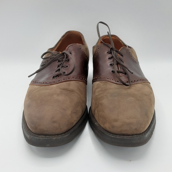 Allen Edmonds Oxford Saddle Leather Suede Lace Up Shoes. main image 13
